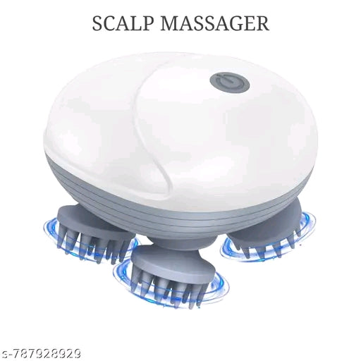 Electric Scalp Massager IPX7 Waterproof – Cordless Head & Hair Massager for Deep Cleaning & Relaxation