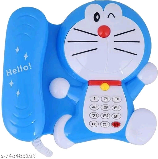 Cartoon Kids Toy Phone with Sound & Keypad | Cute Musical Landline Toy for Children | Fun Learning & Role Play Toy