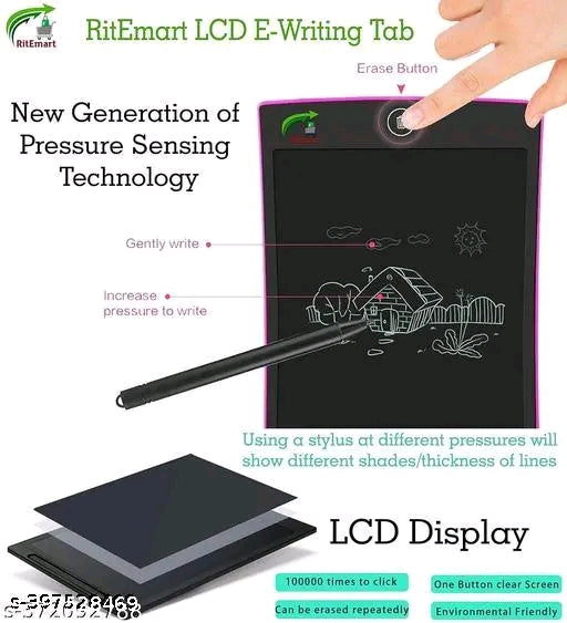 Magic LCD Writing Tablet for Kids | Paperless Drawing Pad with Stylus Pen | Reusable Digital Slate for Learning & Fun