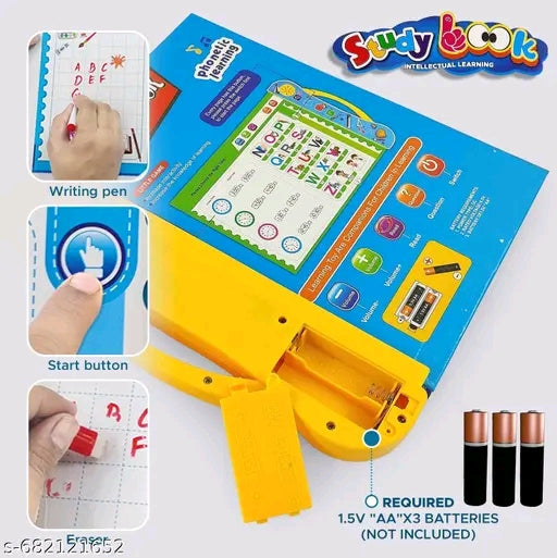 Kids Interactive Talking Study Book – English Letters, Words, Numbers & Phonics Learning Educational Toy for Toddlers