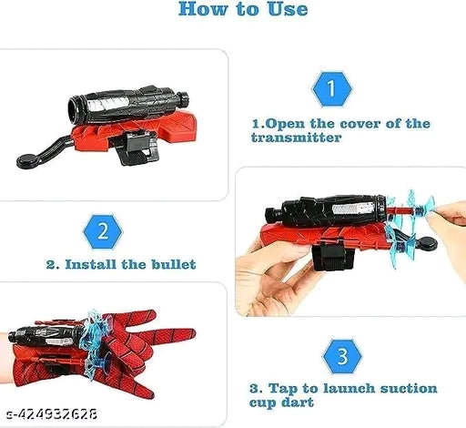 Spider Web Shooter Glove for Kids – Superhero Launcher Toy Set with Spider Gloves