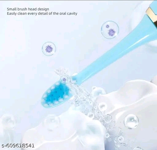 Premium Electric Toothbrush with 2 Extra Brush Heads & Battery – Deep Cleaning Soft Bristles Tooth Brush for Adults & Kids