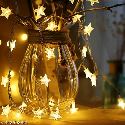 Star LED String Lights 3M – Warm White Decorative Fairy Lights for Home, Bedroom & Festival Decoration