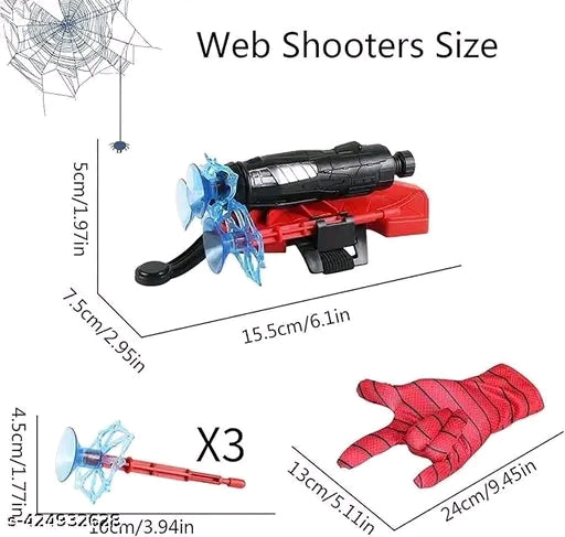 Spider Web Shooter Glove for Kids – Superhero Launcher Toy Set with Spider Gloves